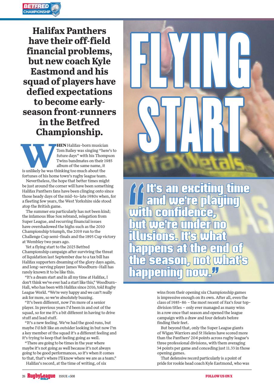 Rugby League World Preview Pages