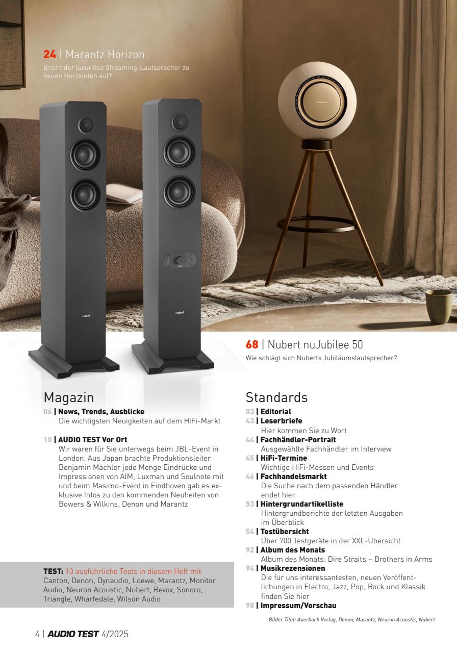 Audio Test Preview Pages