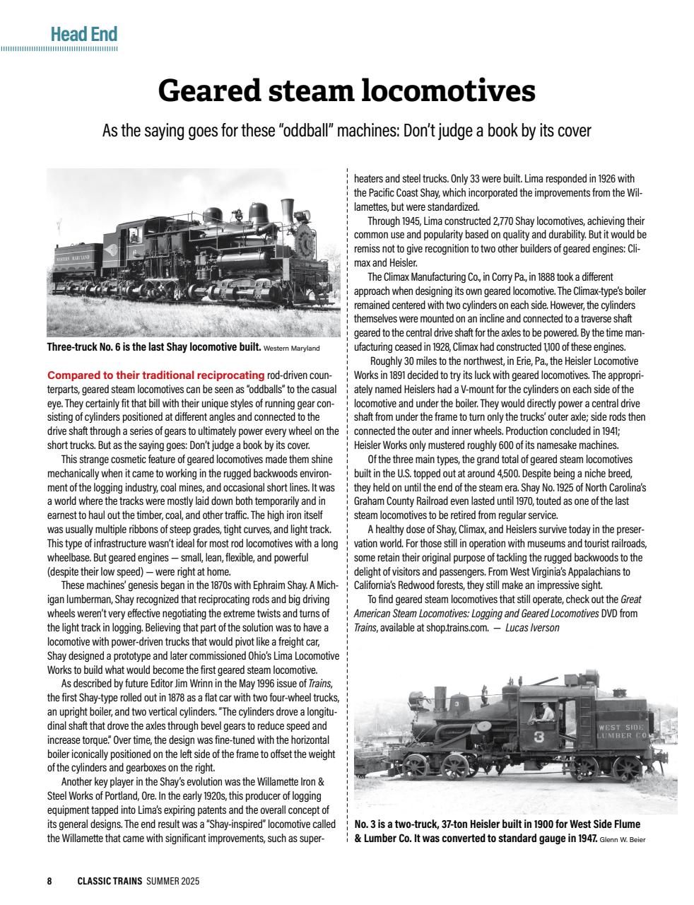 Classic Trains Preview Pages