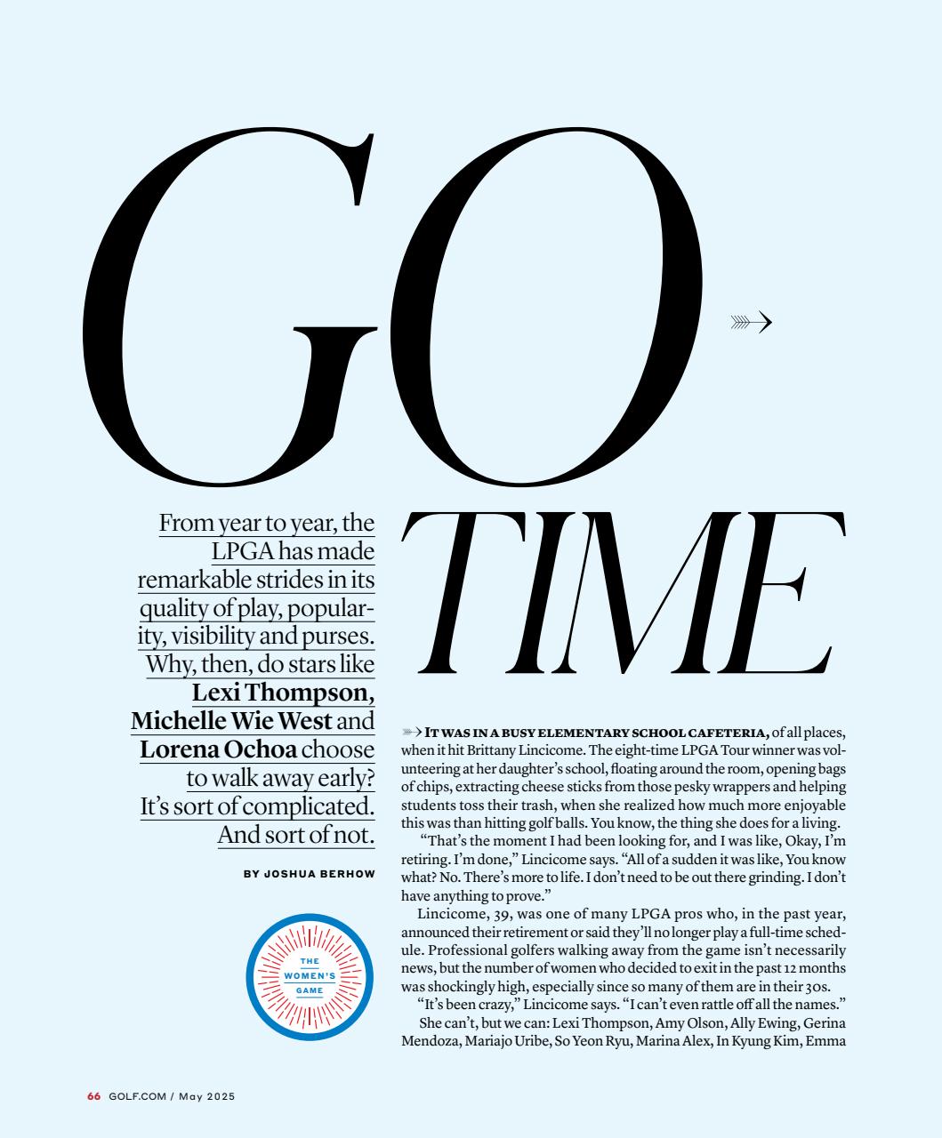 Golf Magazine Preview Pages