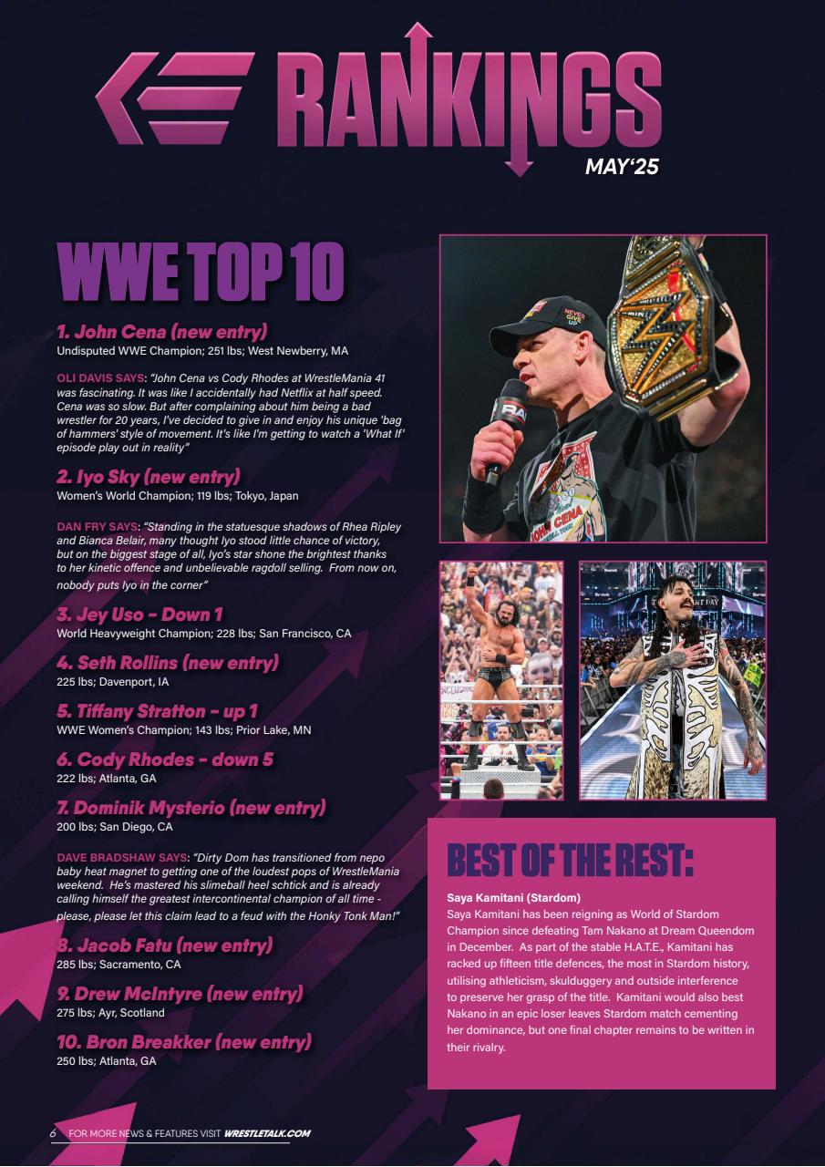 Wrestletalk Magazine Preview Pages