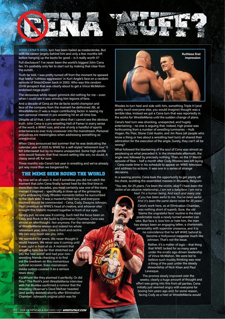 Wrestletalk Magazine Preview Pages