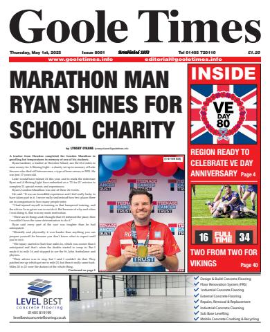Goole Times issue May 1st 2025