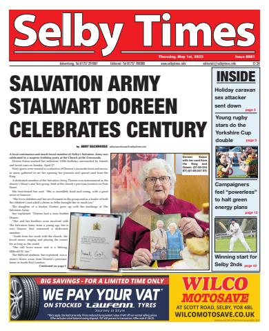 Selby Times issue May 1st 2025