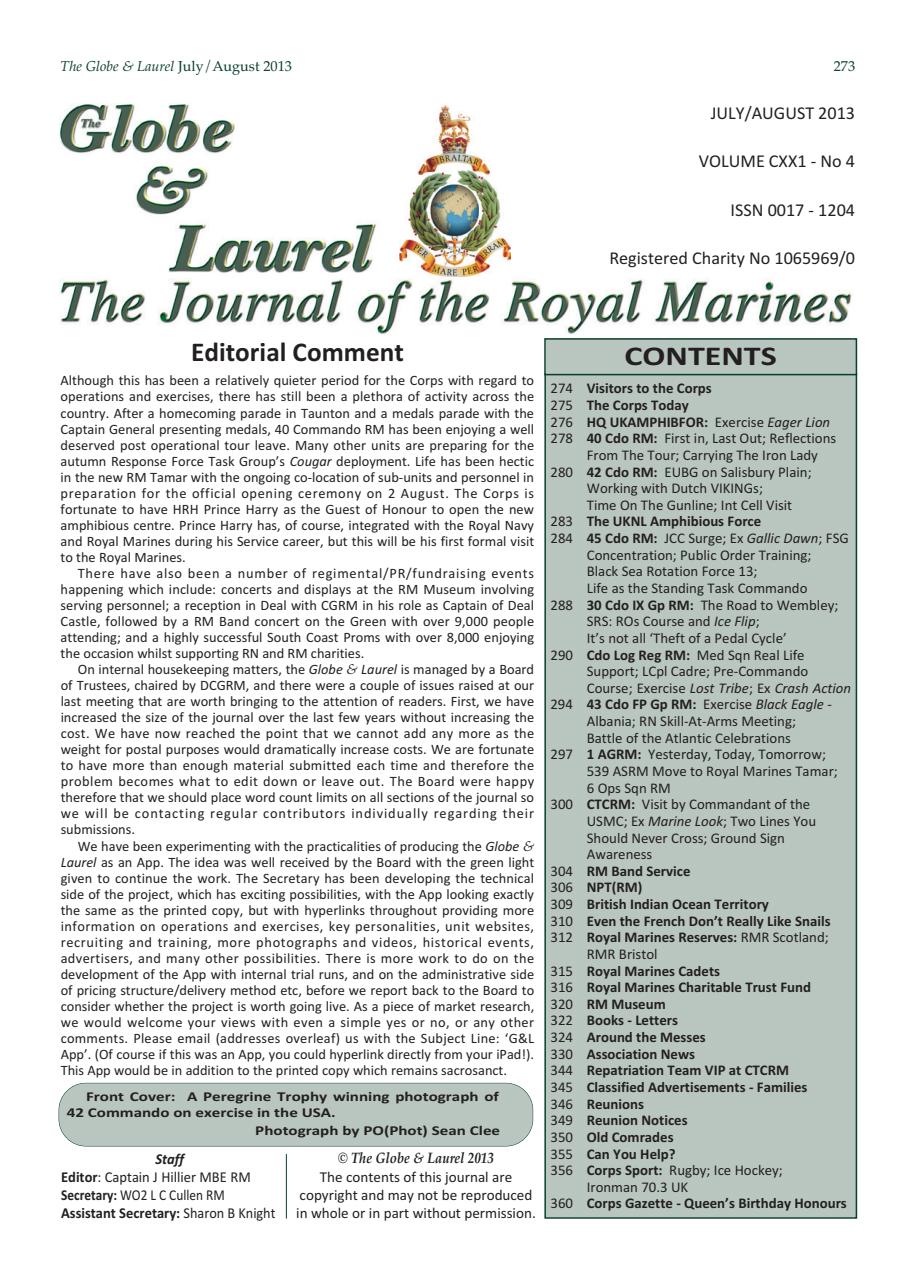 Globe & Laurel Preview Pages