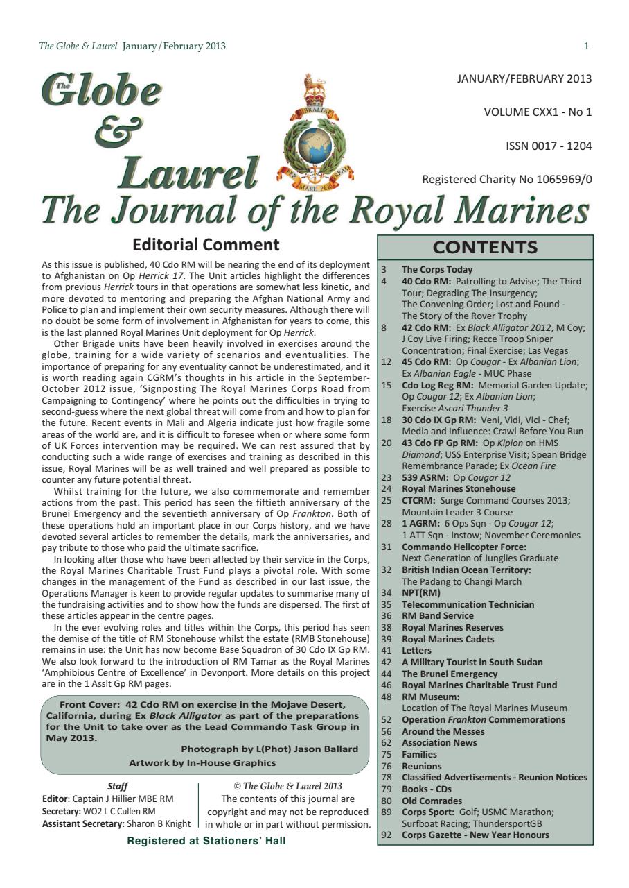 Globe & Laurel Preview Pages