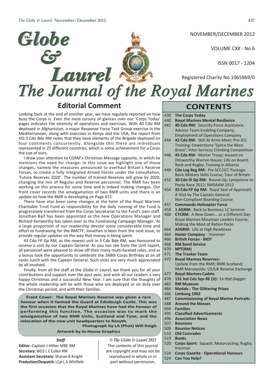 Globe & Laurel Preview Pages