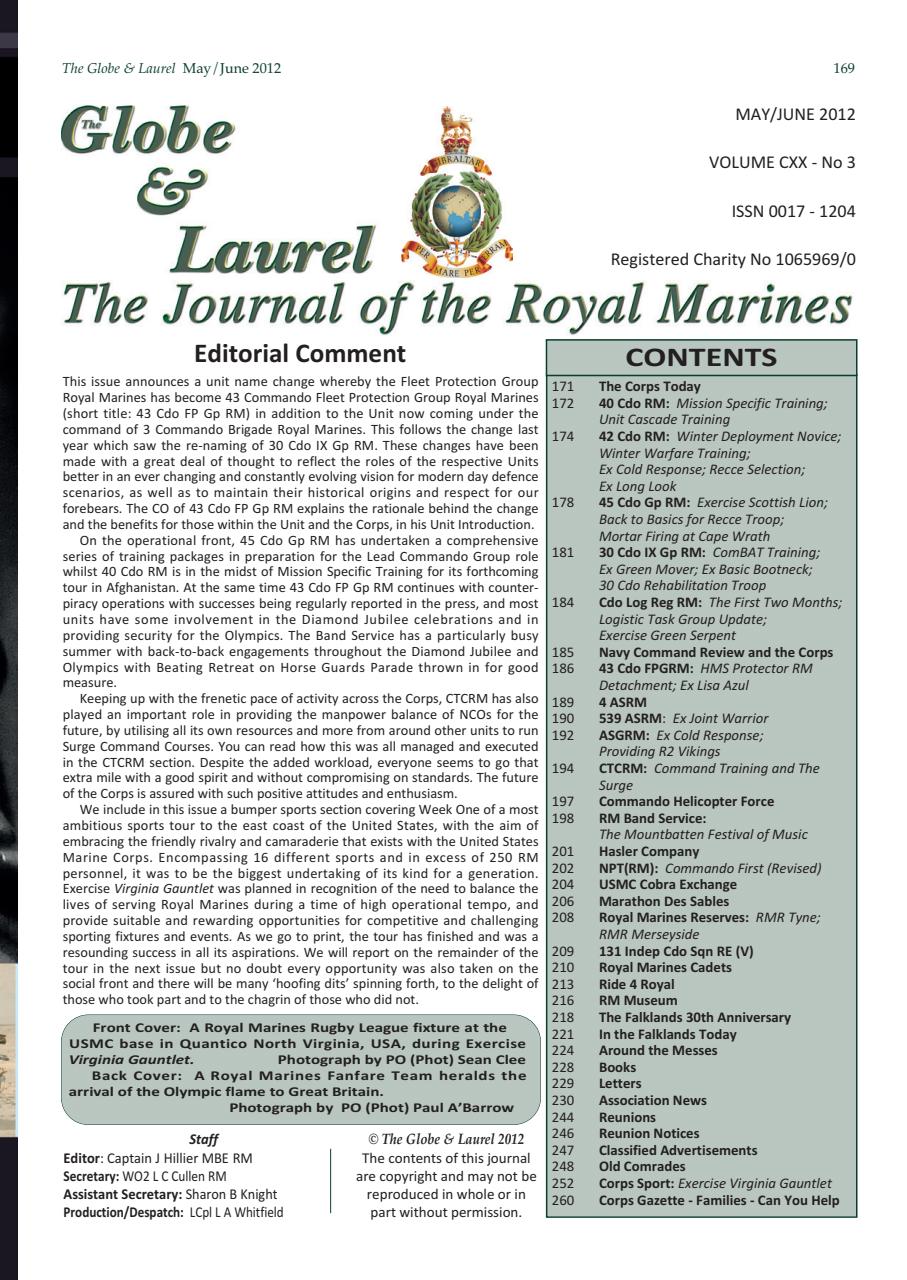 Globe & Laurel Preview Pages