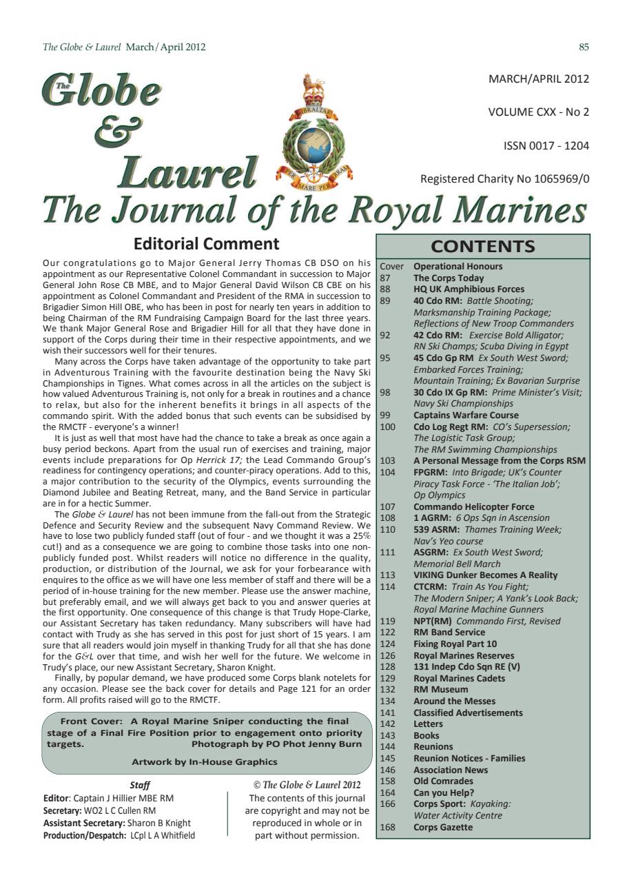 Globe & Laurel Preview Pages