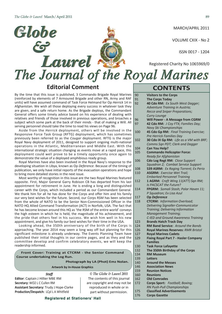 Globe & Laurel Preview Pages