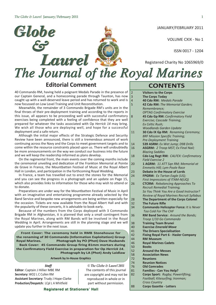 Globe & Laurel Preview Pages