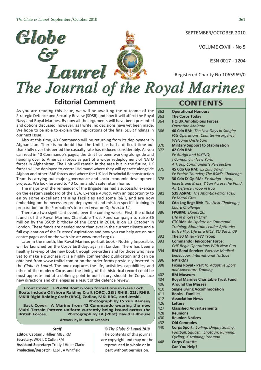 Globe & Laurel Preview Pages