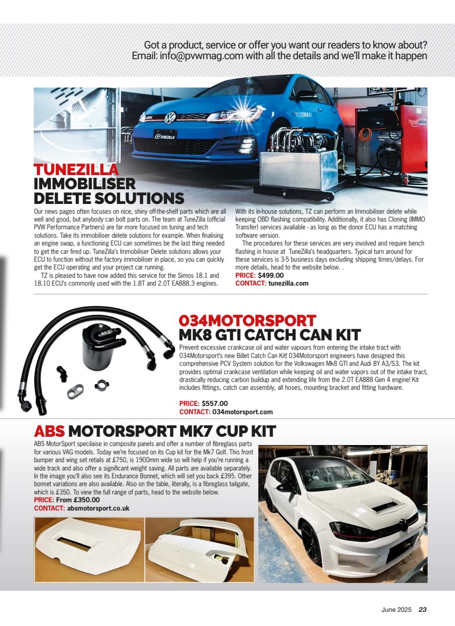 Performance VW Preview Pages