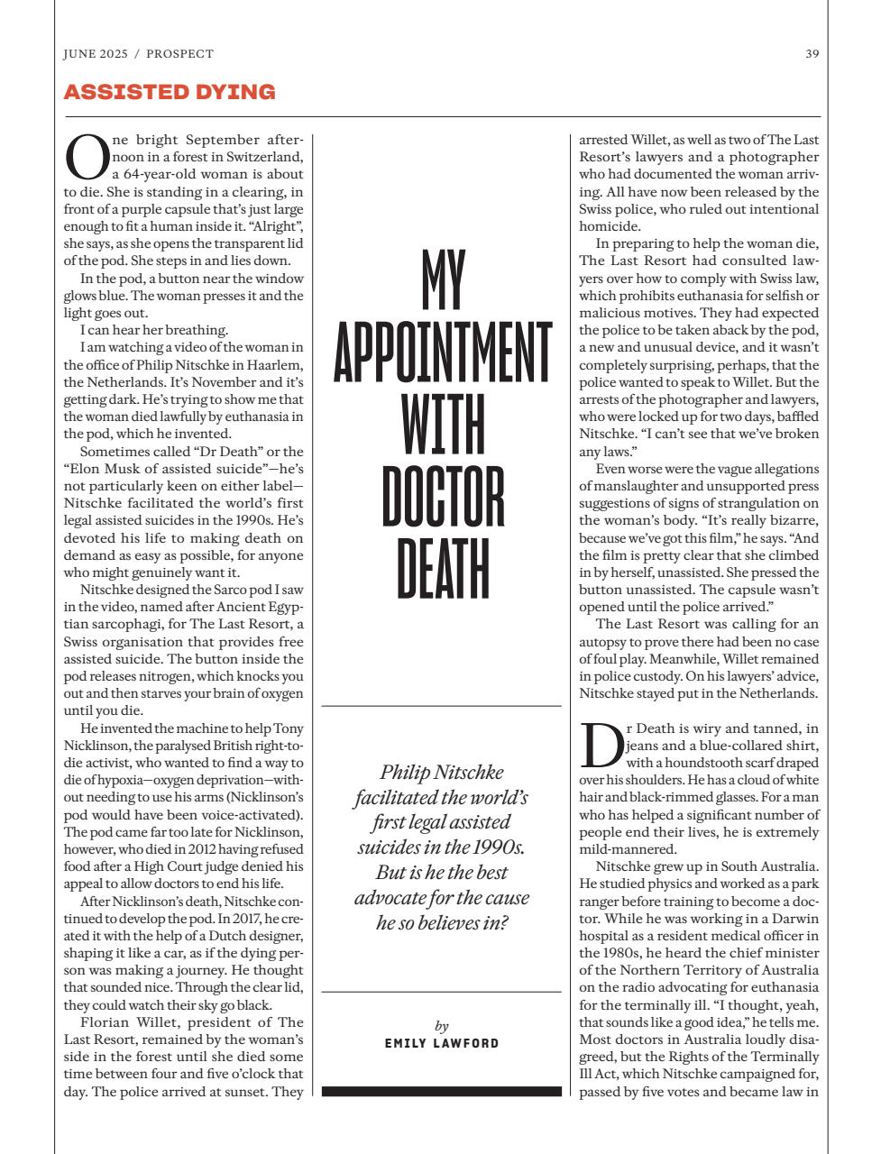 Prospect Magazine Preview Pages