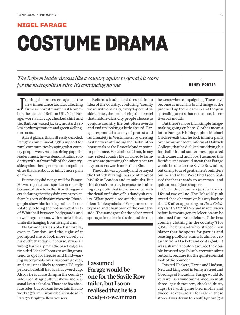 Prospect Magazine Preview Pages