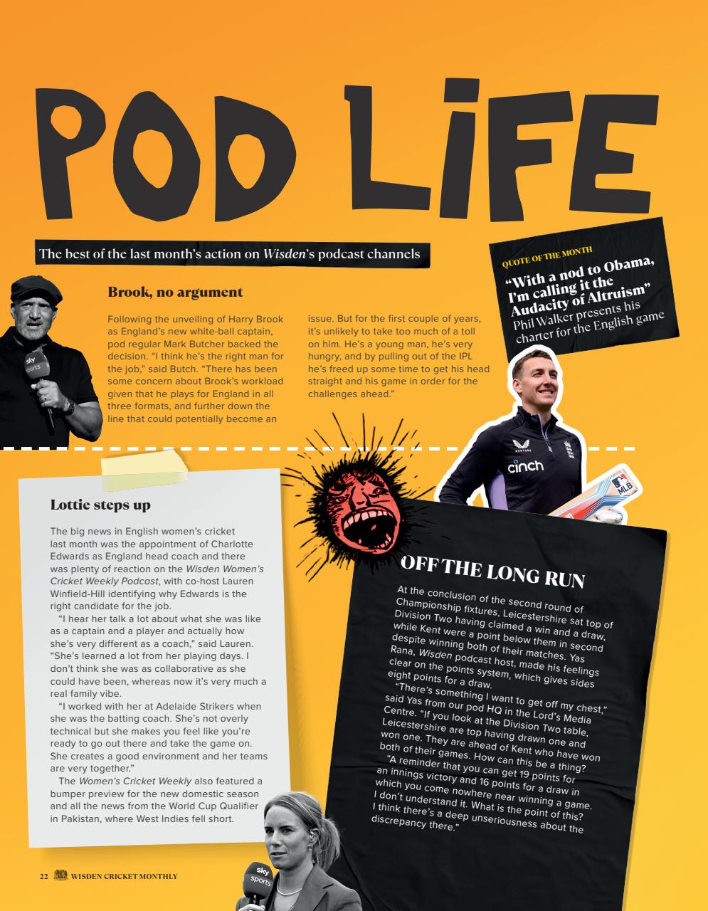 Wisden Cricket Monthly Preview Pages