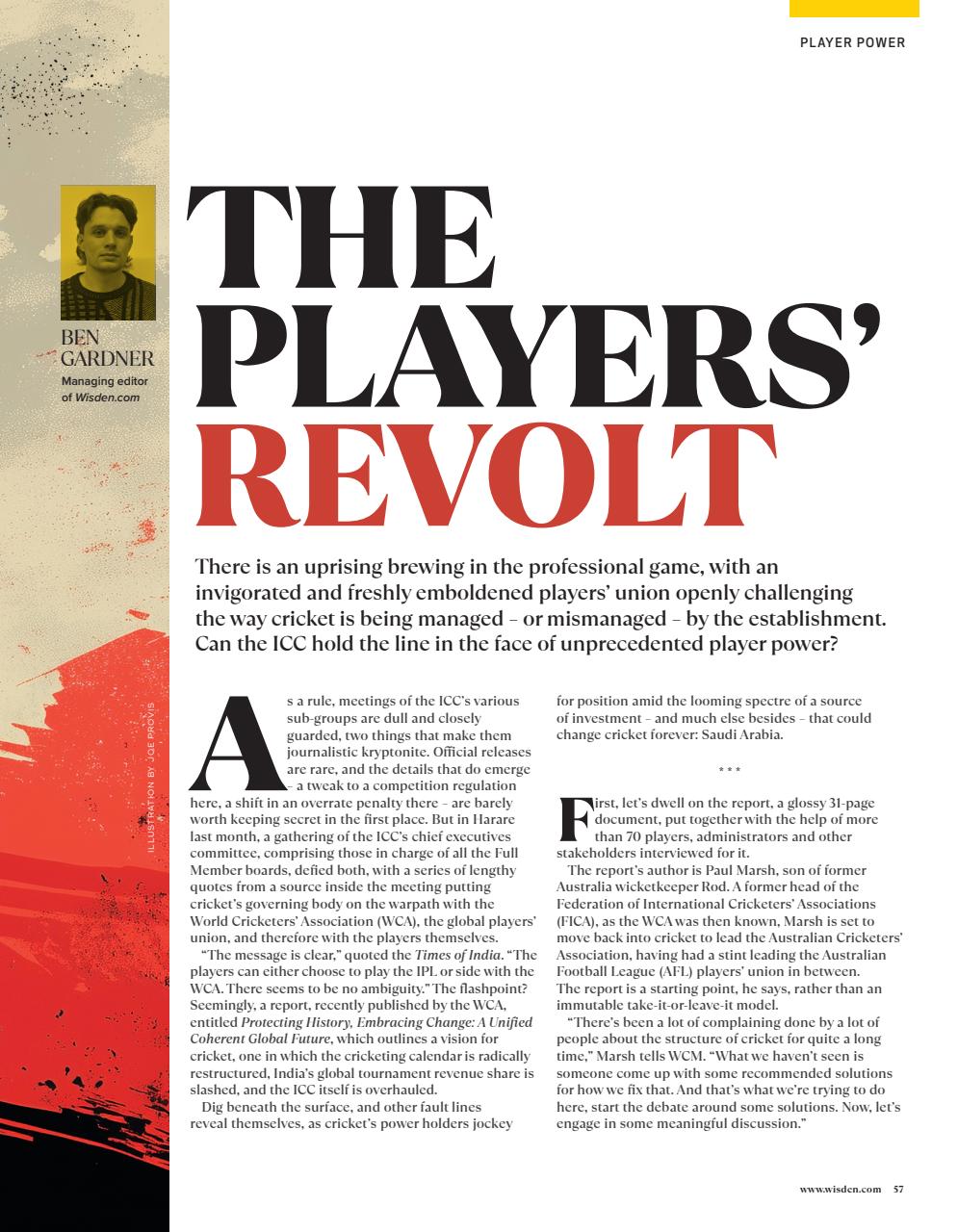 Wisden Cricket Monthly Preview Pages