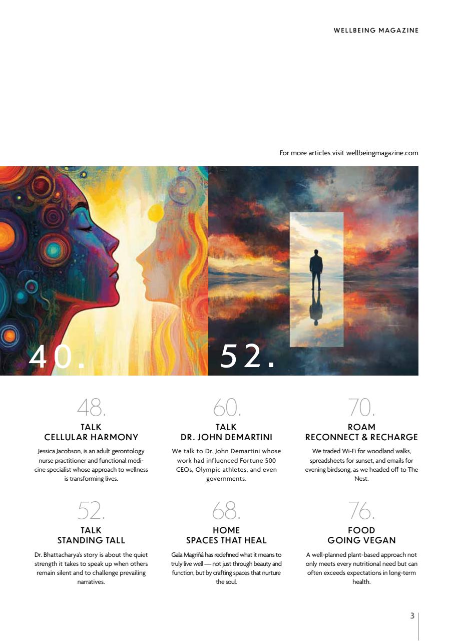 Wellbeing Magazine Preview Pages