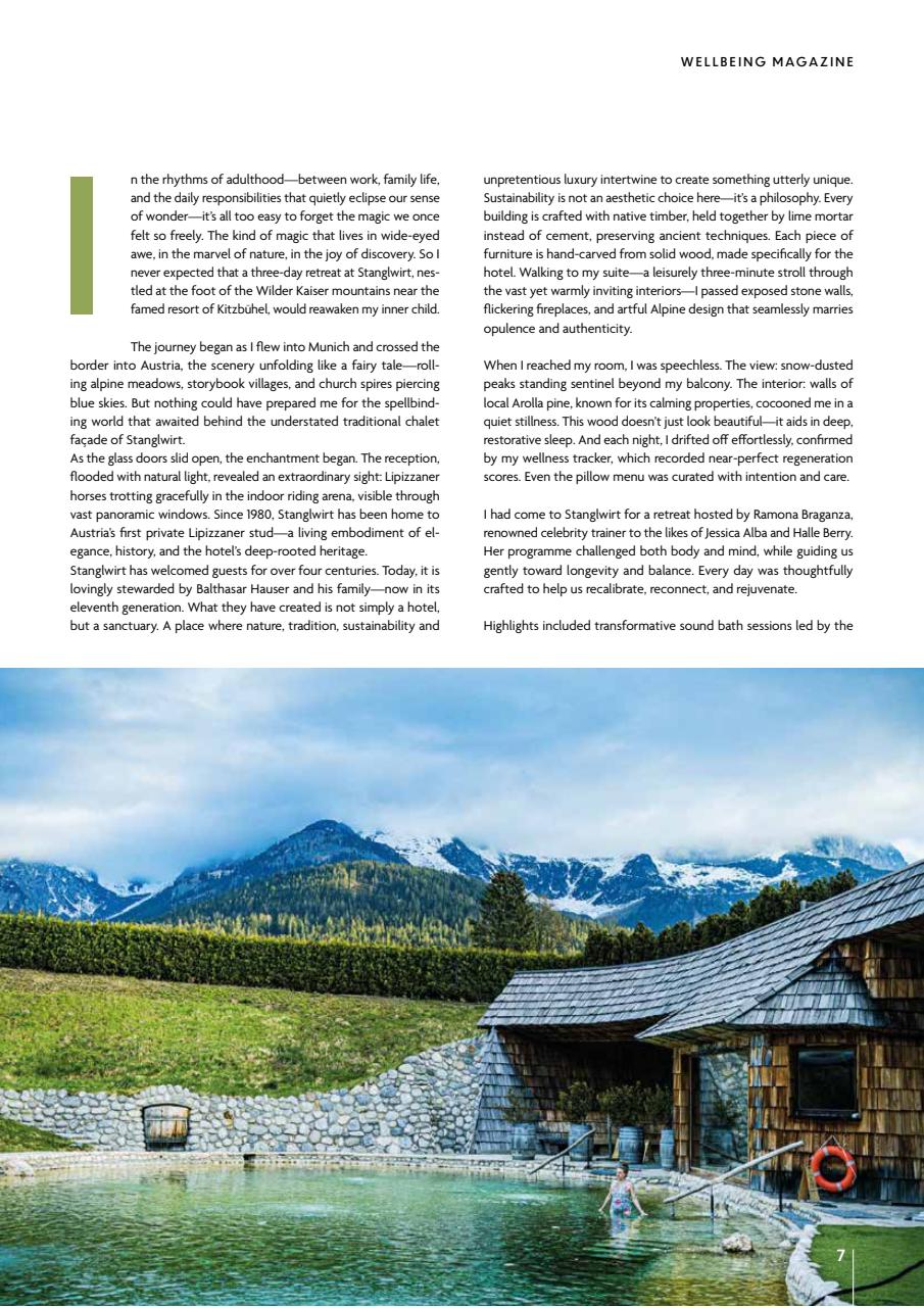 Wellbeing Magazine Preview Pages