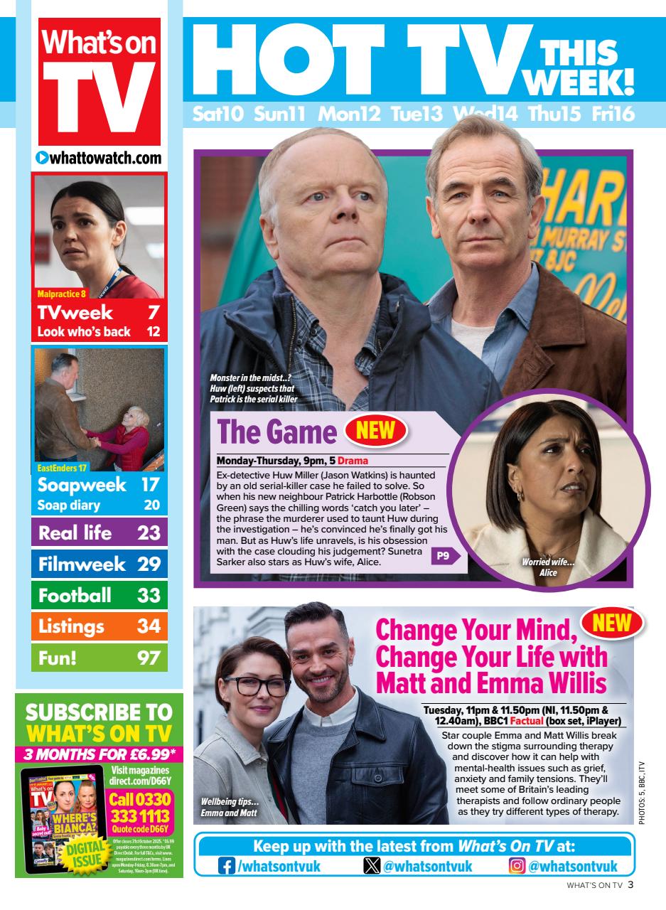 What's on TV Preview Pages