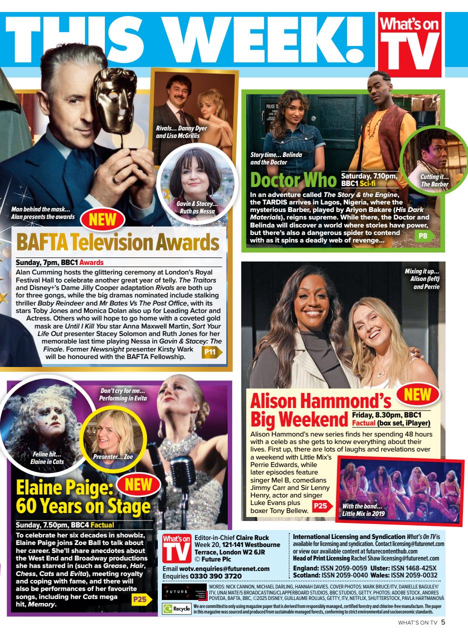What's on TV Preview Pages