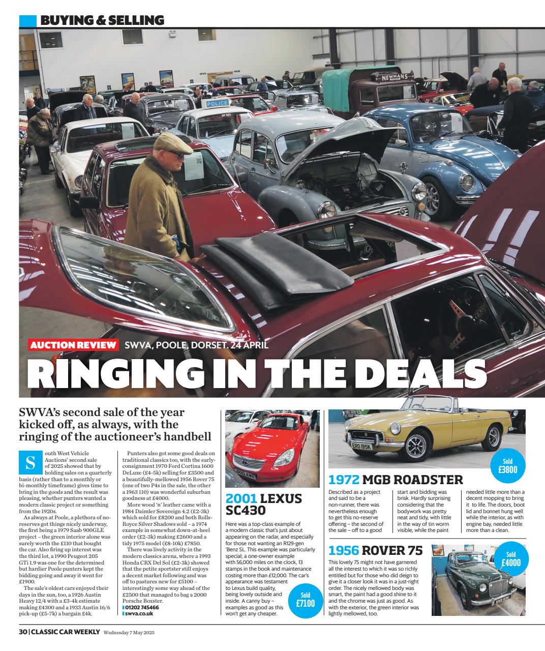 Classic Car Weekly Preview Pages