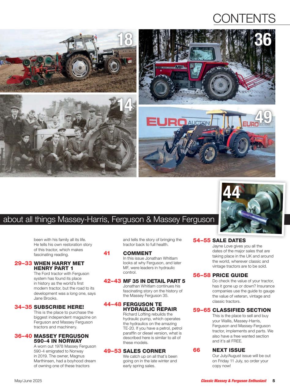 Classic Massey Preview Pages