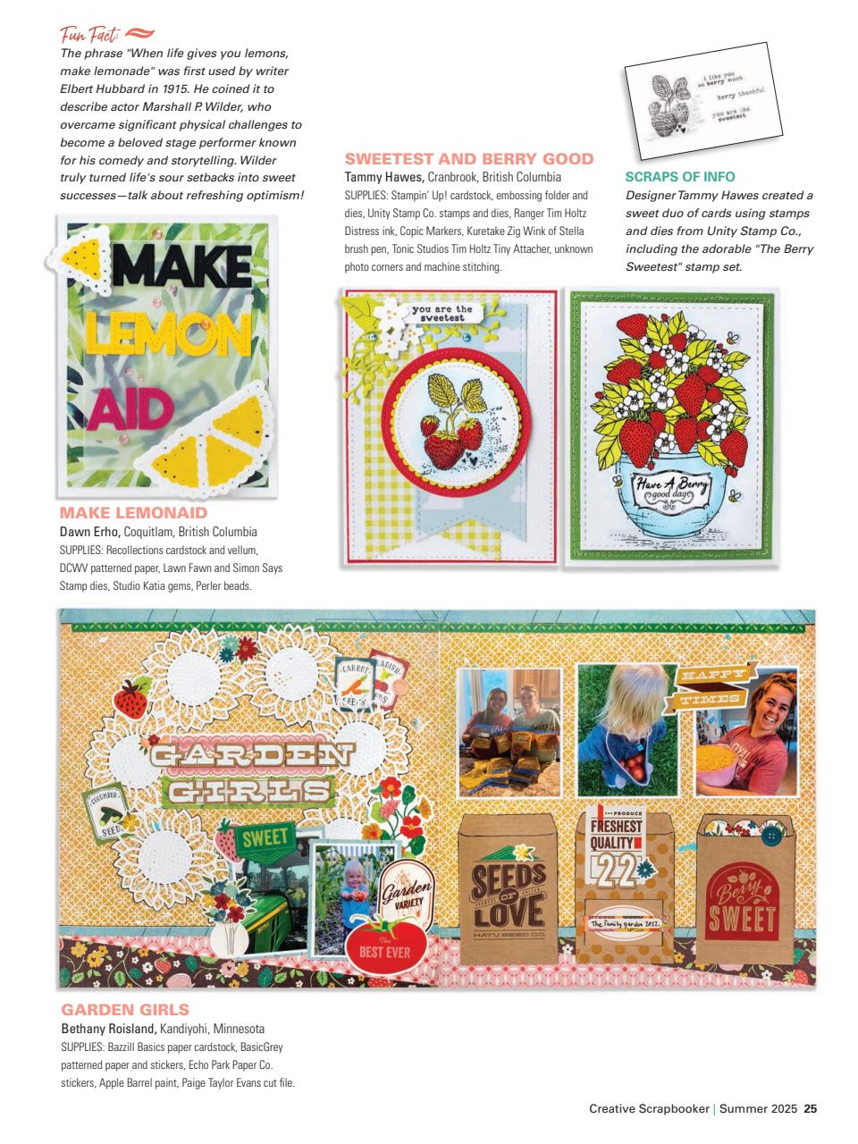 Creative Scrapbooker Preview Pages