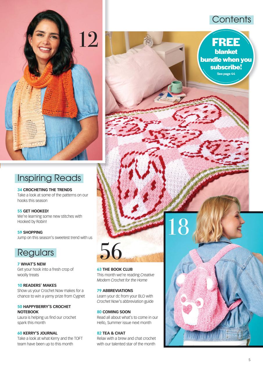 Crochet Now Magazine Preview Pages