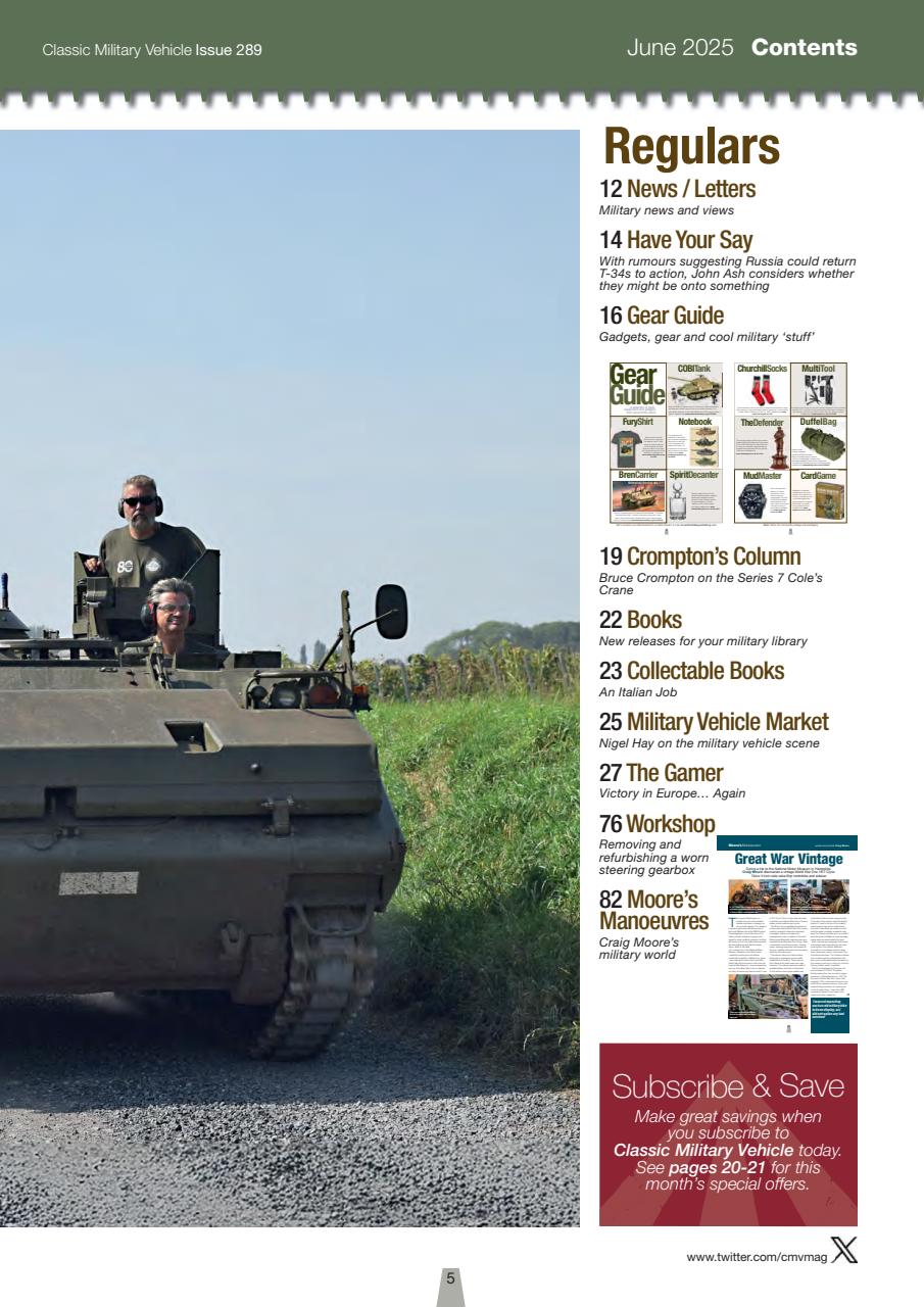 Classic Military Vehicle Preview Pages
