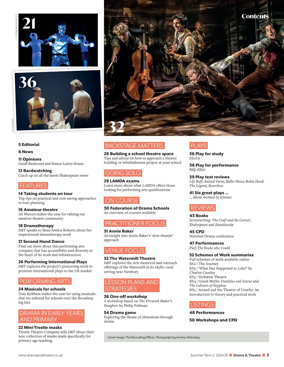 Drama and Theatre Preview Pages