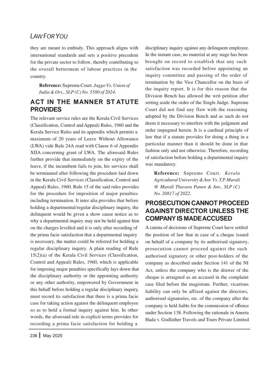 Lawteller – A Legal Awareness Magazine Preview Pages