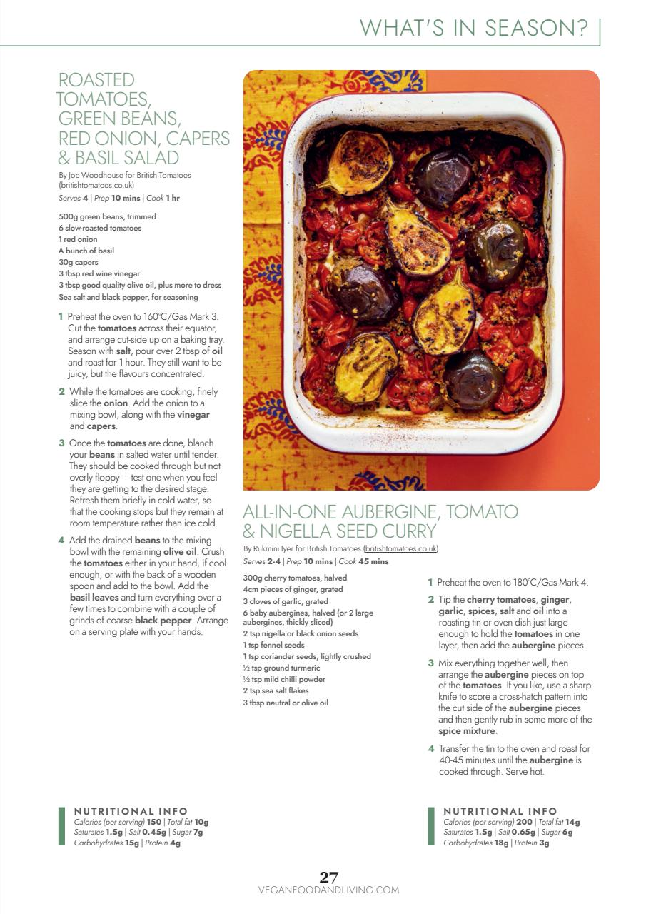 Vegan Food & Living Magazine Preview Pages