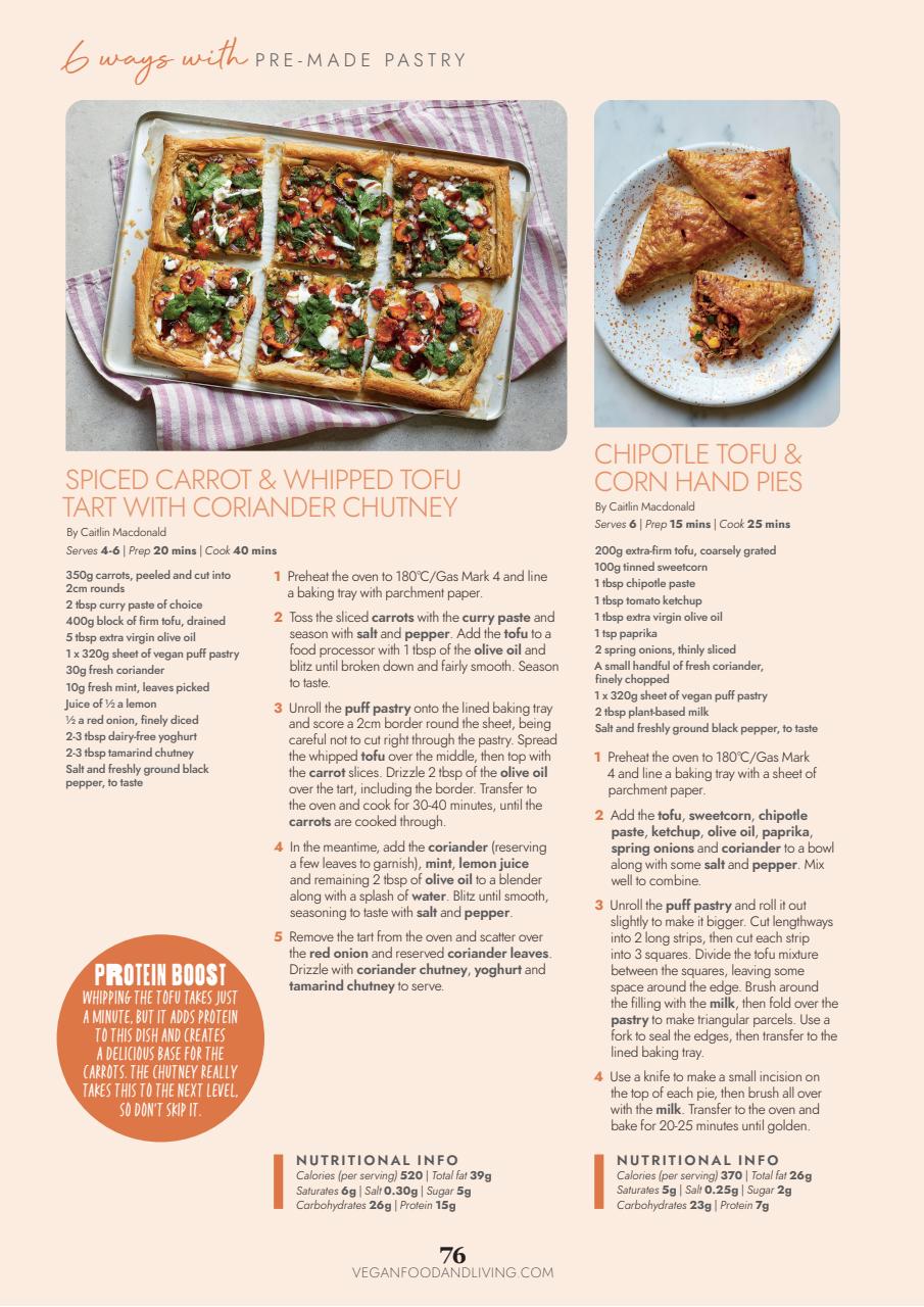 Vegan Food & Living Magazine Preview Pages