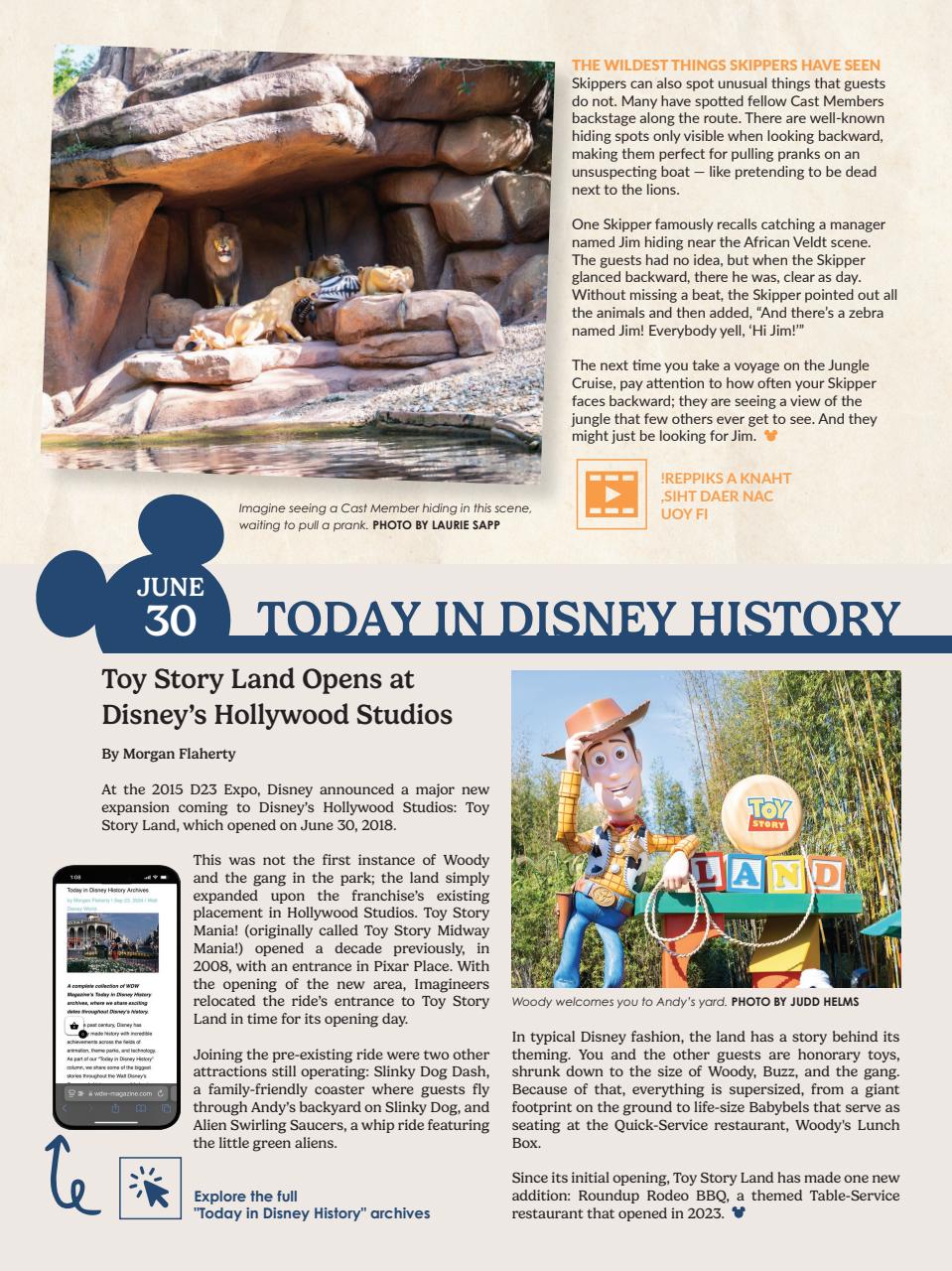 WDW Magazine Preview Pages