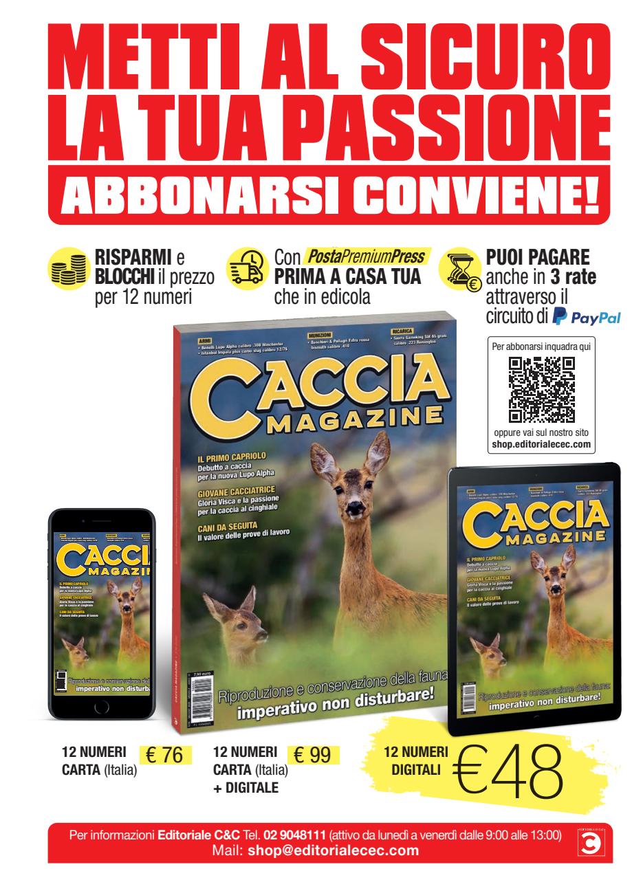 Caccia Magazine Preview Pages