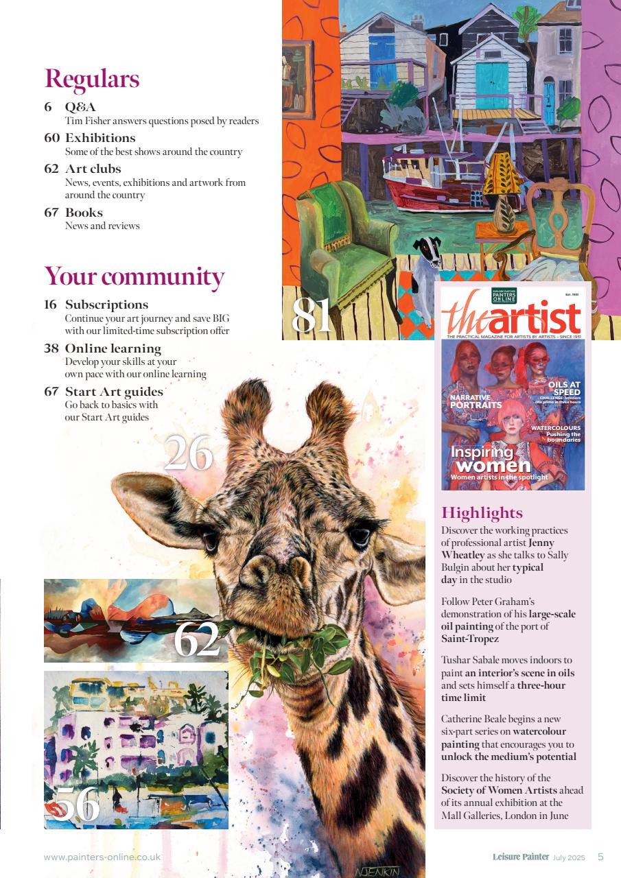 Leisure Painter & The Artist Preview Pages