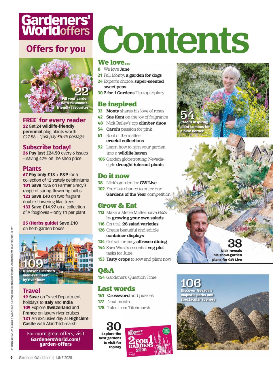 BBC Gardeners’ World Magazine Preview Pages