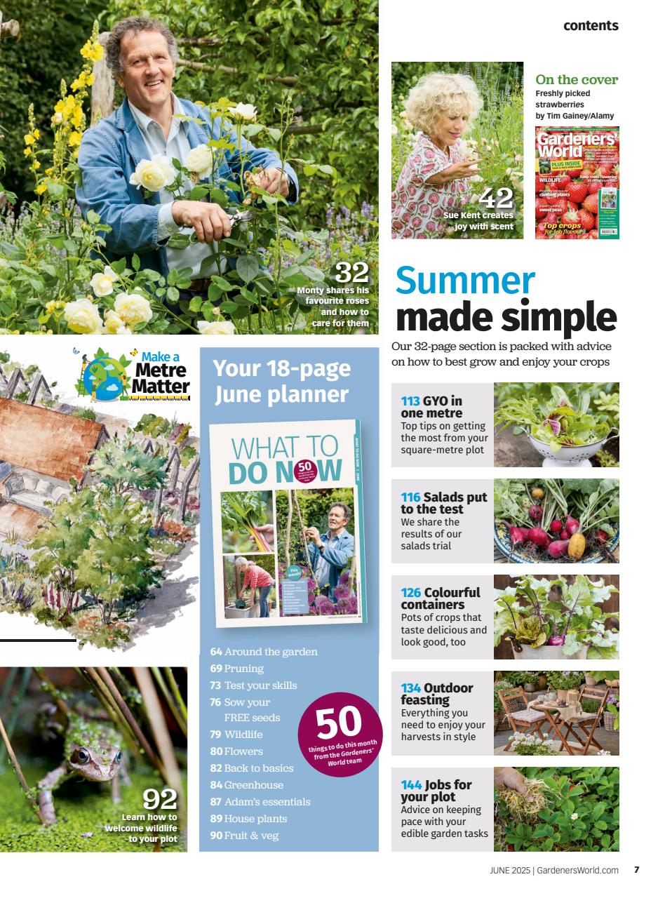 BBC Gardeners’ World Magazine Preview Pages
