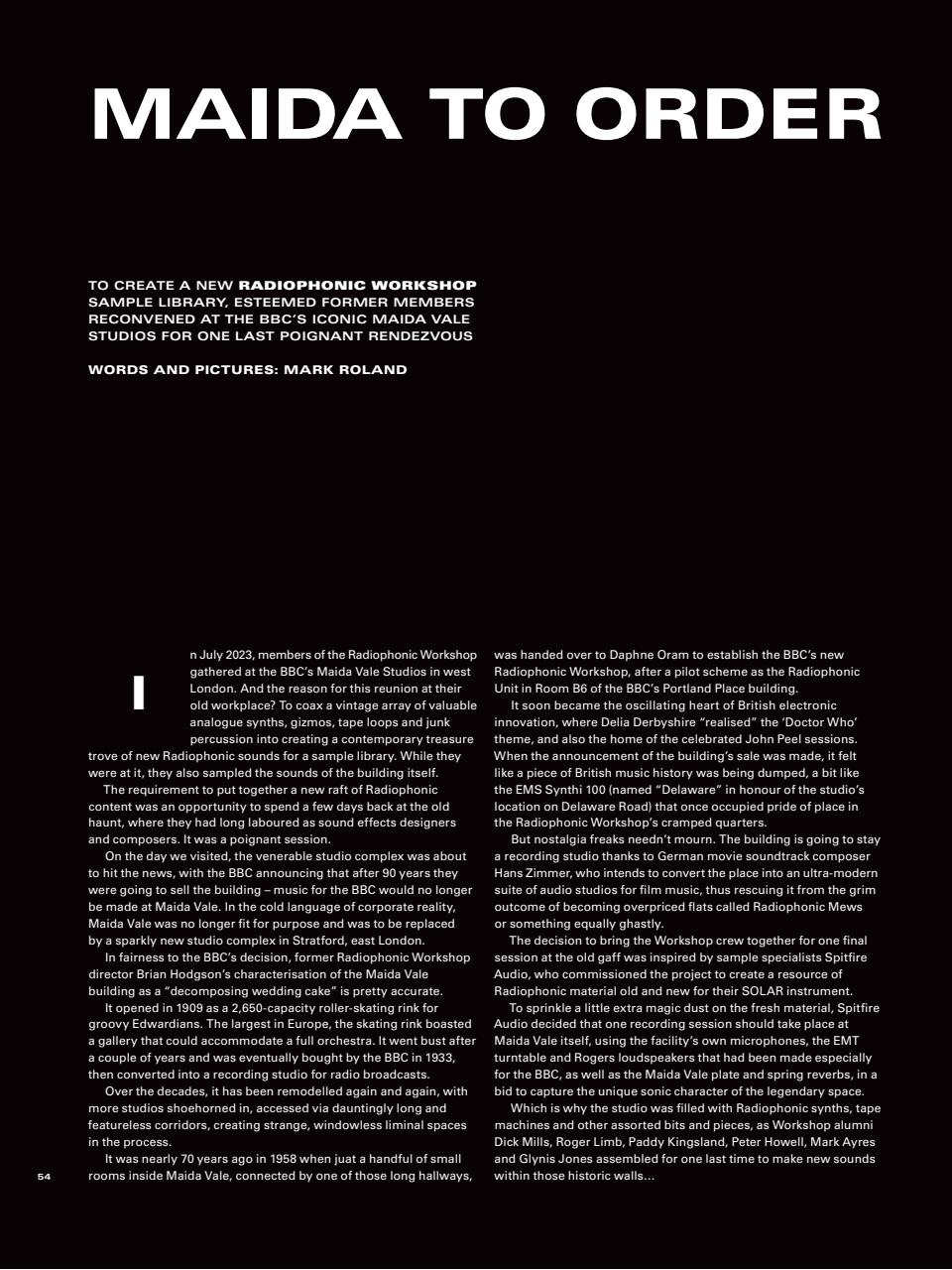 Electronic Sound Preview Pages