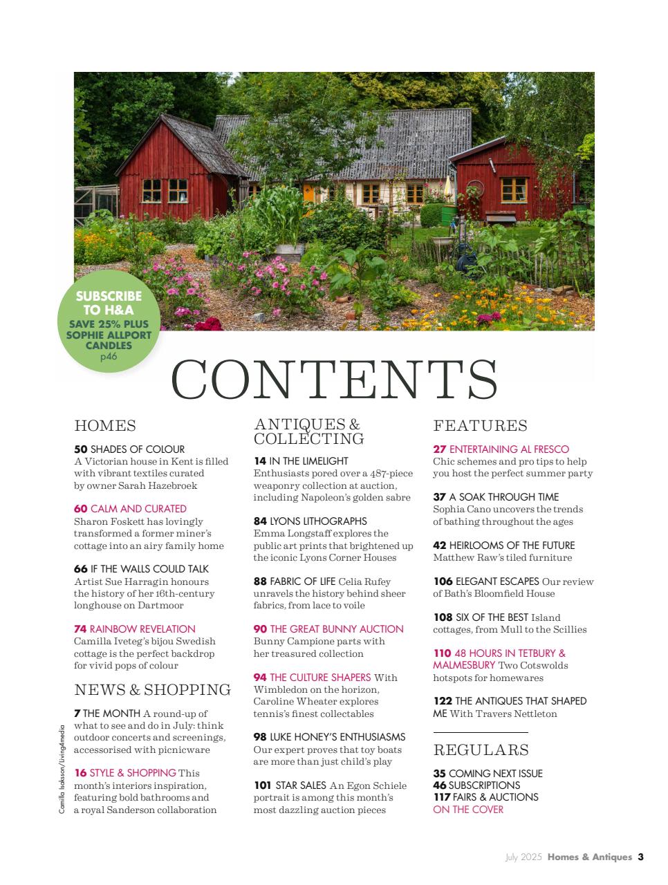 Homes & Antiques Magazine Preview Pages