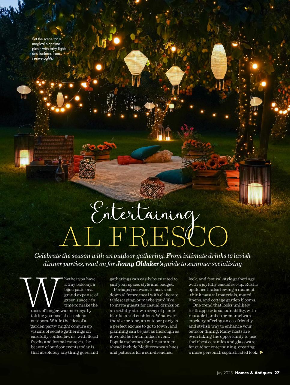 Homes & Antiques Magazine Preview Pages