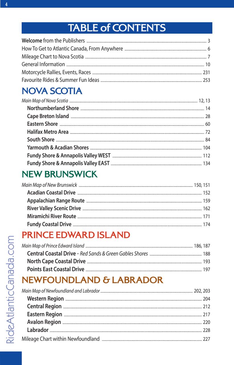 Motorcycle Tour Guide Nova Scotia Preview Pages