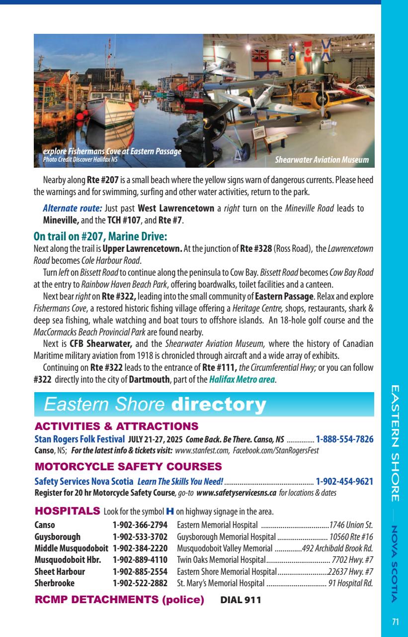 Motorcycle Tour Guide Nova Scotia Preview Pages