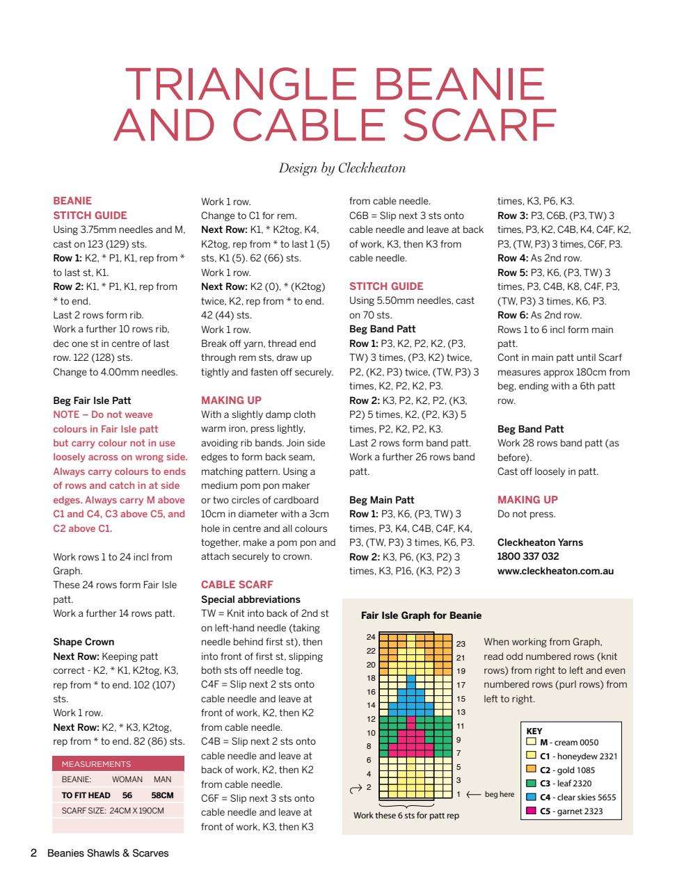 Beanies Shawls and Scarves Preview Pages