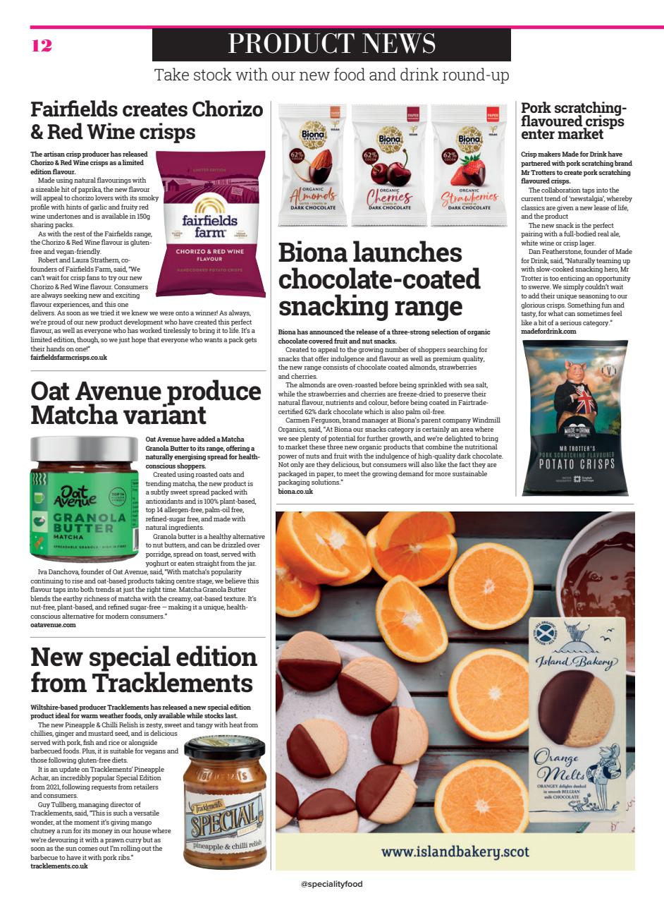 Speciality Food Preview Pages
