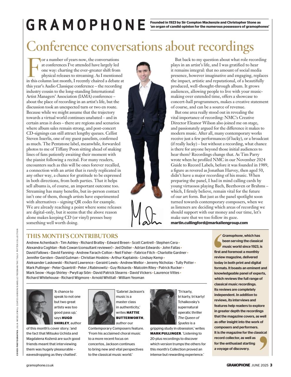 Gramophone Preview Pages