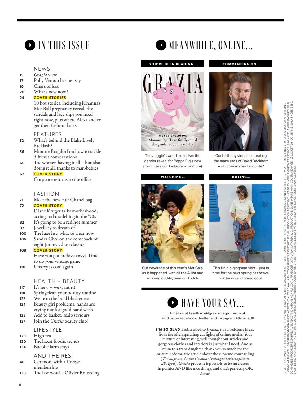 Grazia Preview Pages