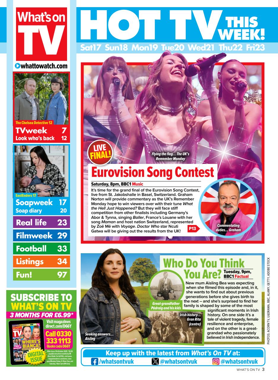 What's on TV Preview Pages