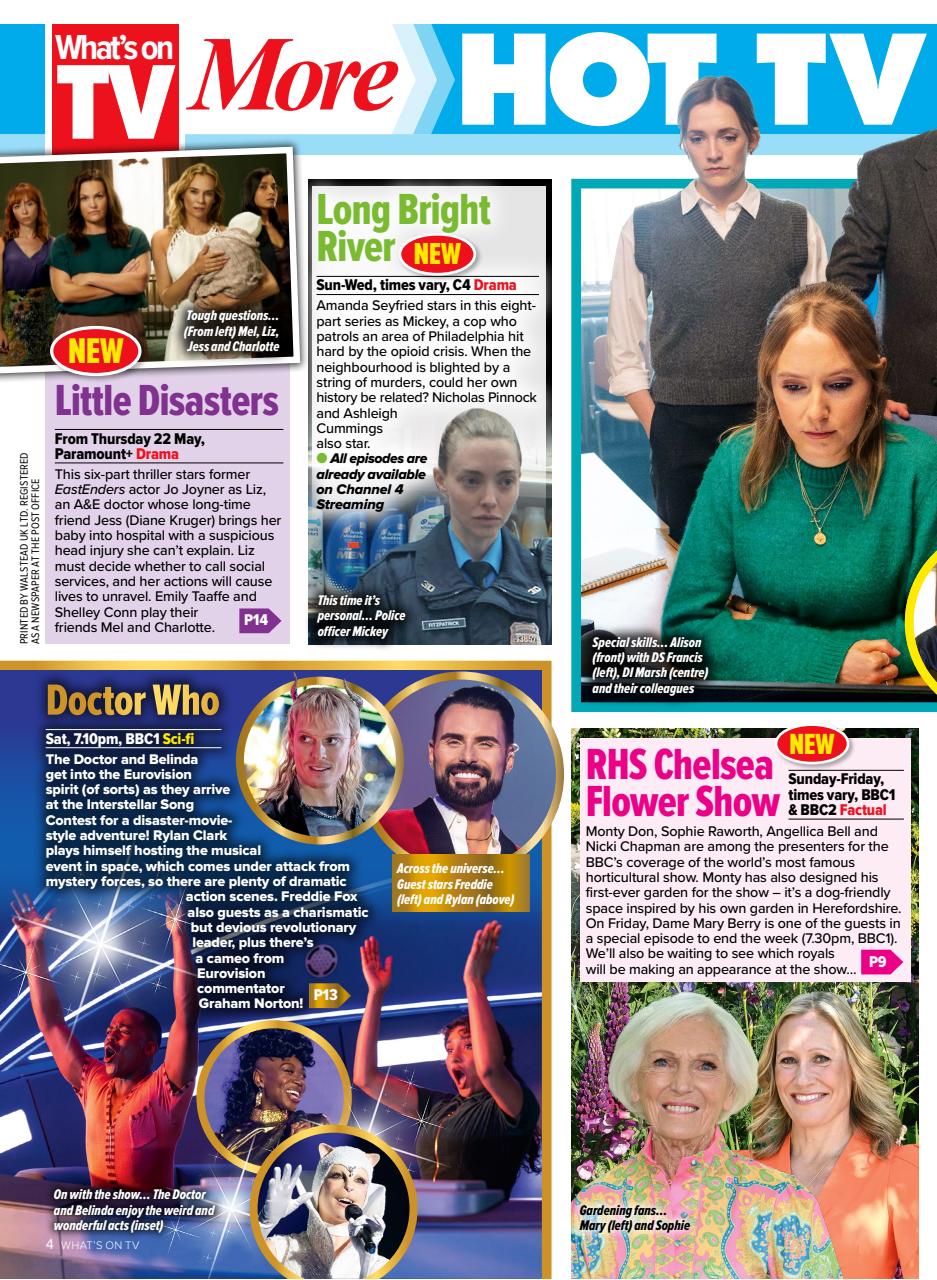 What's on TV Preview Pages
